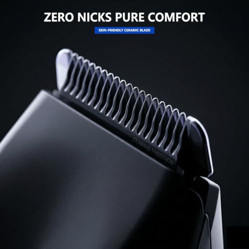 Predyee Men's Body Groomer Trimmer with Ceramic Blade, LED Light, USB-C Rechargeable, IPX7 Waterproof