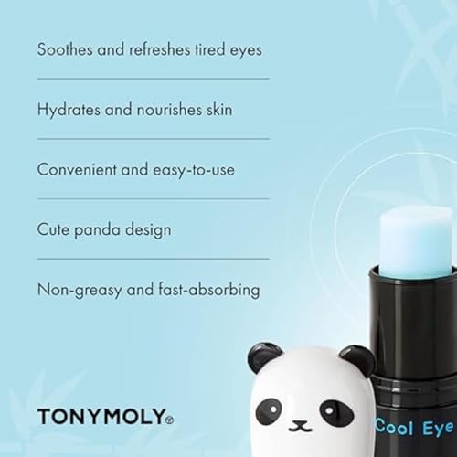 TONYMOLY Green Tea SPF 50 Sunscreen & Panda's Dream So Cool Eye Stick - SPF 50 Sun Protection with Green Tea & Cooling Eye Cream