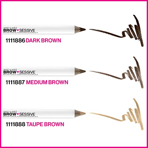 wet n wild Brow-Sessive Brow Pencil Duo with Spoolie, Taupe