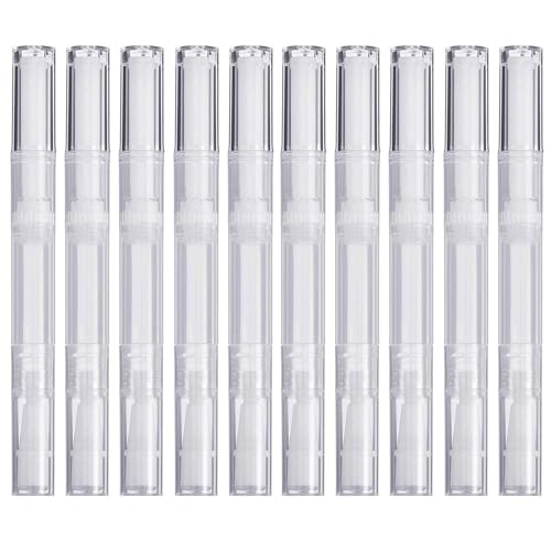 10 Pack 3ml Twist Cuticle Oil Pens with Brush Applicator