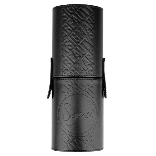 Sigma Brush Cup Holder - Two Makeup Brush Cups Snap Together for On-The-Go - Keep Makeup Brushes Clean and Protected - Makeup Brush Holder for Travel or Home - Black