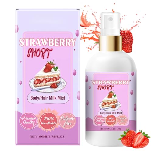 Strawberry Shortcake Body Hair Mist Spray - Vanilla Cream
