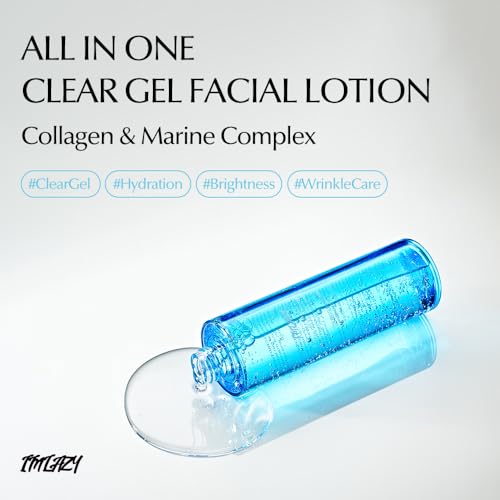 I'M LAZY All-in-One Clear Gel Moisturizer ? Fast Absorbing Hydration with Hyaluronic Acid & Marine Complex | Non-Sticky All-in-One Face Gel for Men & Women (5.07 fl oz)