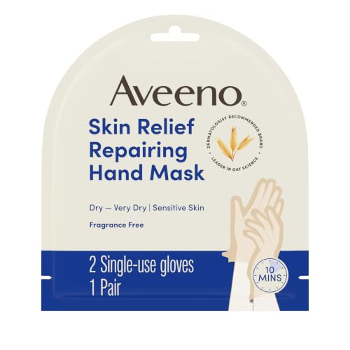 Unscented Aveeno Skin Relief Hand Mask Pair - Fragrance-Free, 1 Pack of 1
