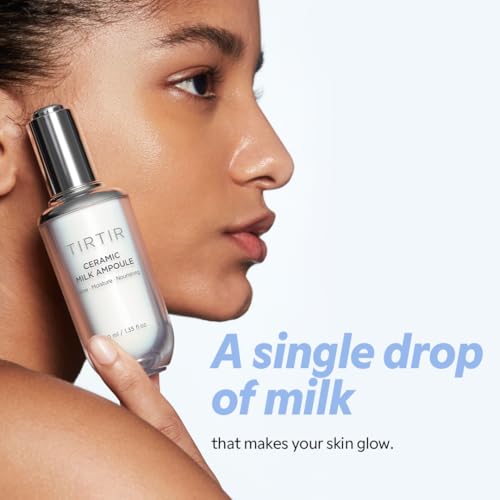 TIRTIR Ceramic Milk Ampoule - Glass Skin Serum 1.35 Fl Oz
