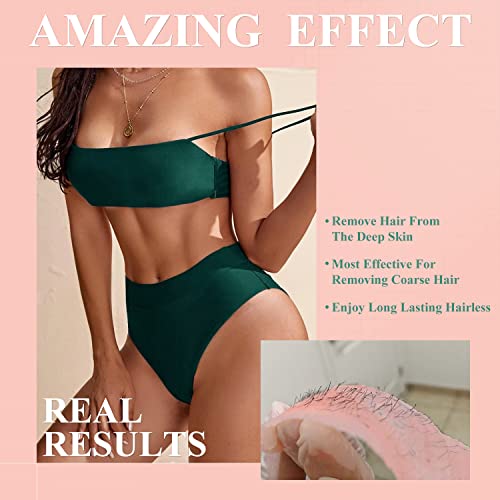 Hard Wax Beads, 1lb Wax Beans for Hair Removal Sensitive Skin with Rose Formula, Perfect for Full Body, Facial, Brazilian Bikini, and Legs at Home Wax Refill for Women Men (pink)