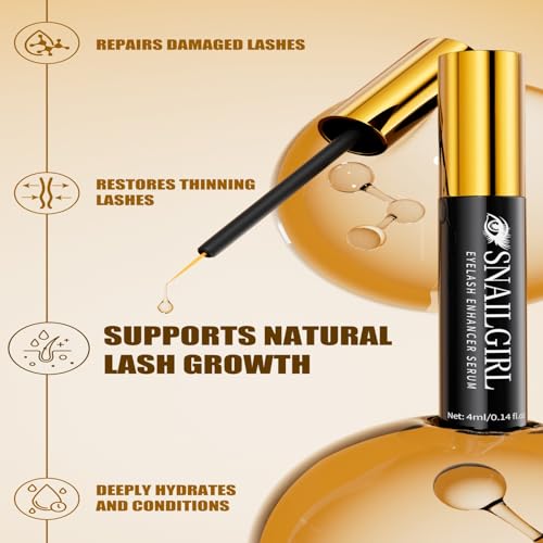 Lash Serum with Multi-Peptide & Botanical Antioxidants for the Look of Longer, Fuller Lashes - Formula to Support Healthy & Strong EyeLashes, Nourishing Eyelash Serum for Sensitive Eyes 4 ml