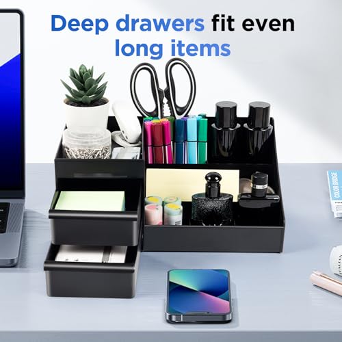 Cologne Organizer for Men with Drawers | Bathroom Perfume Storage