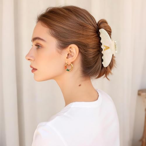Initial Claw Clips - Personalized Letter Hair Clips for Women