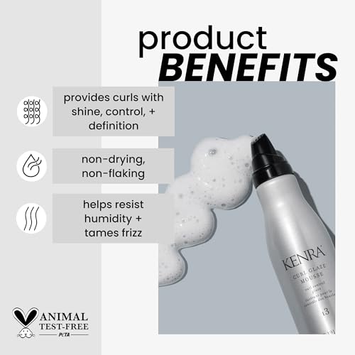 Kenra Curl Glaze Mousse 13 - Frizz Control & Humidity Resistance