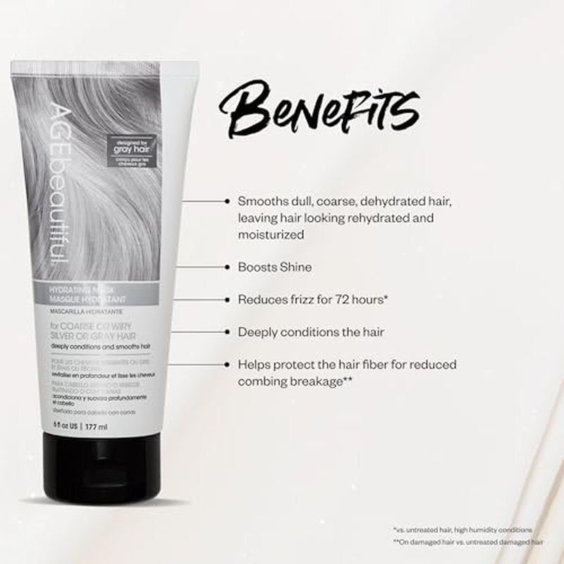AGE Beautiful Deep Conditioning Hair Mask for Gray & Coarse Hair