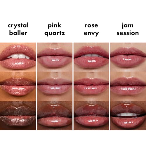 e.l.f. Glow Reviver Quad Goals Lip Oil Kit — 4 Shades, Hydrating Glossy Lips