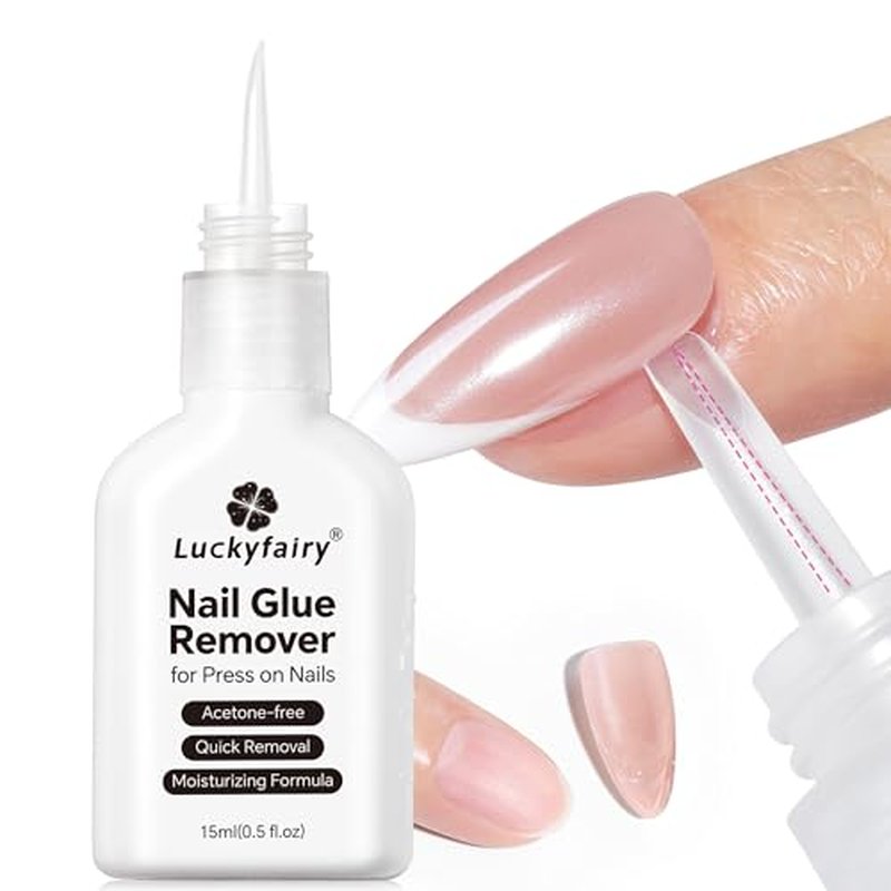 Luckyfairy Acetone-Free Nail Glue Remover - 15ml Precision Formula