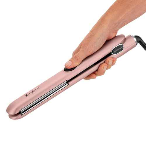 GAMMA+ X-Hybrid, Glory IV Professional Hair Straighteners ? Italian-Engineered Titanium & Ceramic Flat Irons with Advanced Technology for Frizz-Free, Salon-Quality Styling