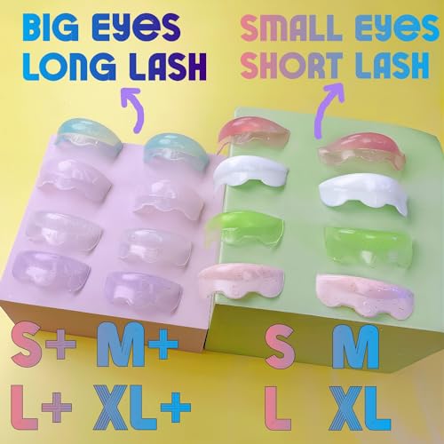 Lash Lift Shields 8-Size LC Curl Silicone Pads Kit