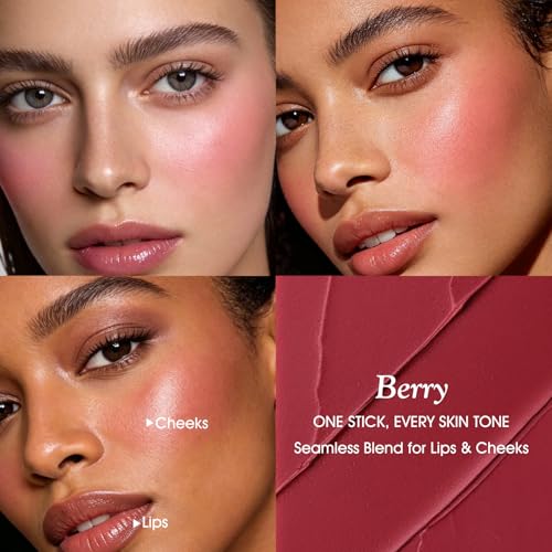 QHOSIULI SPF50 Color Balm - 3-in-1 Creamy Blush & Lip Tint