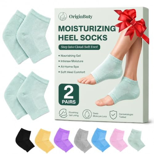 Moisturizing Cotton Socks for Cracked Heels - 2 Pairs