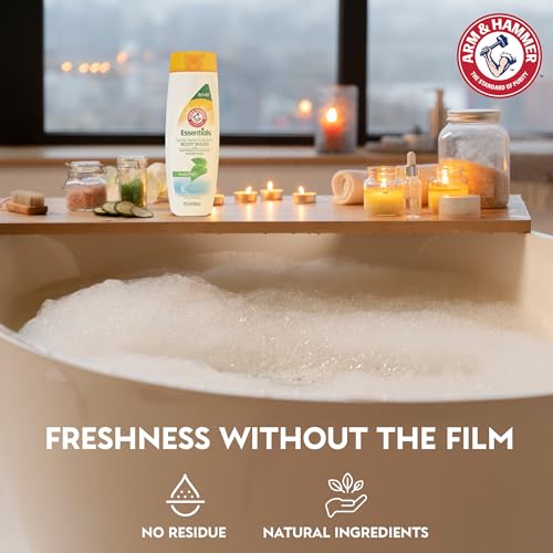 Arm & Hammer Essentials Body Wash Women Moisturizing - Simply Fresh 22.5oz Womens Body Wash - Non Toxic Body Wash - Shower Essentials for Women