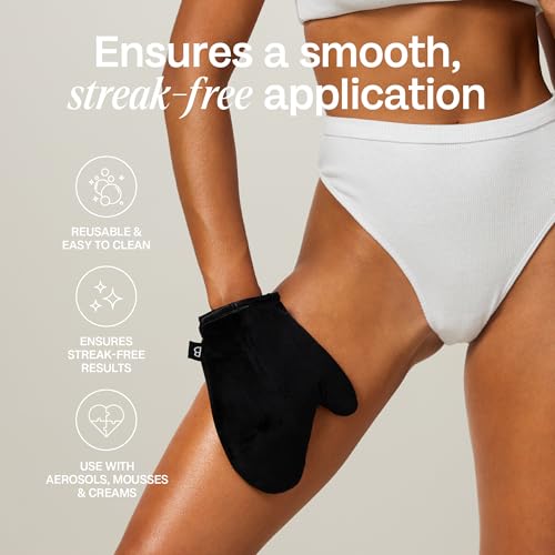 Bali Body Ultra Dark 1 Hour Express Self Tan + Mitt Bundle | Quick Drying Tanning Foam for All Skin Types, Streak-Free Customizable Tanner + Reusable Stain-Free Tan Applicator | Vegan & Cruelty-Free