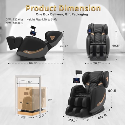VireoNest Zero Gravity Massage Chair with Heat & Airbags