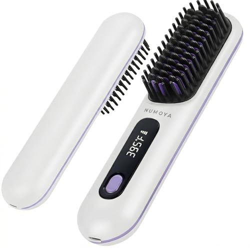 NUMOYA Go Brush Pro Cordless Hair Straightener for Travel
