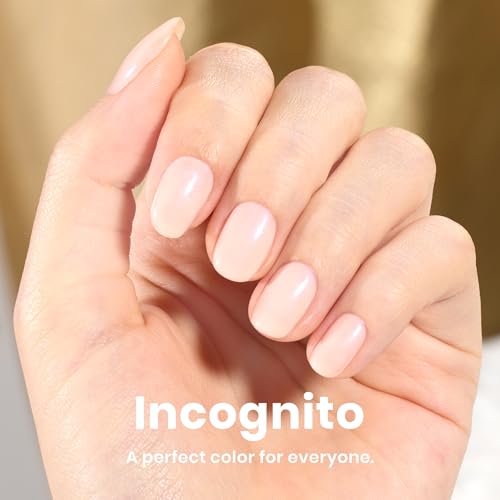 Beetles Incognito Nail Strengthener & Growth Concealer - Pink White Gel Polish - 2-in-1 Nail Care