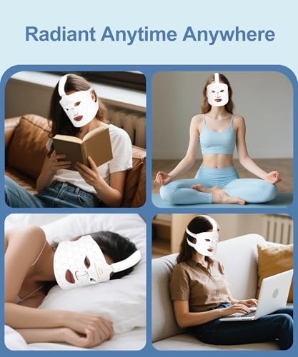 EVFOFO 7-Color LED Face Mask - Red Light Therapy for Anti-Aging