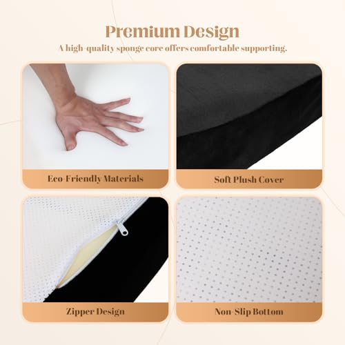 FAHKNS Ergonomic Lash Bed Topper - High Density Foam, 70.8in