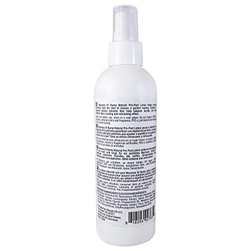 Waxness Wax Necessities Dr Bump Natural Pre Post Lotion with Peppermint Sage Rosemary and Tea Tree 8 Ounces