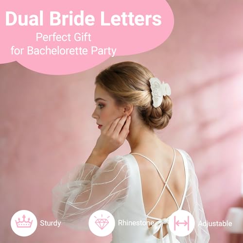 Bride Hair Claw Clip for Wedding, Bachelorette & Bridal Gifts
