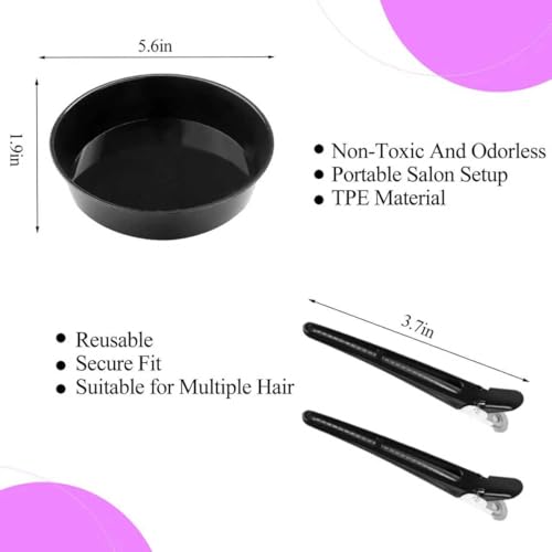 19-Piece Hair Dye Kit with Brushes, Bowl & Accessories