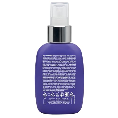 ALFAPARF MILANO Semi di Lino Blonde Anti-Yellow Spray for Blonde, Platinum and Silver Hair - Sulfate Free Lightening Spray - Removes Yellow, Brassy Tones - Detangles, Corrects Brassiness