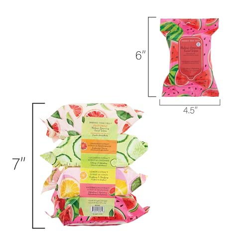 Makeup Remover Wipes 120pc - Fruit Extract Facial Cleansing