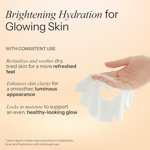 Vitamin E & Vitamin C Sheet Mask ? Dermatologist Tested, Anti Aging, Korean Skin Care ? Deep Hydration, Softens Fine Lines, Fades The Look Of Dark Spots ? Vegan, Clean Beauty ? 5 Count