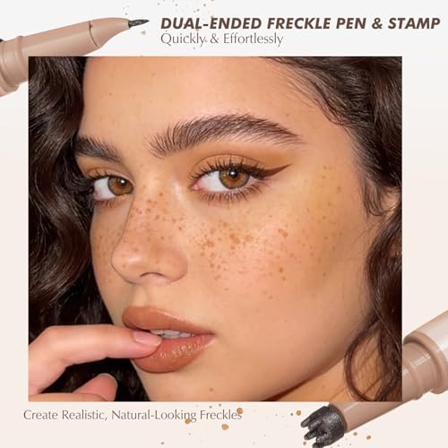 2-in-1 Freckle Stamp Pen - Waterproof Fake Freckles Makeup