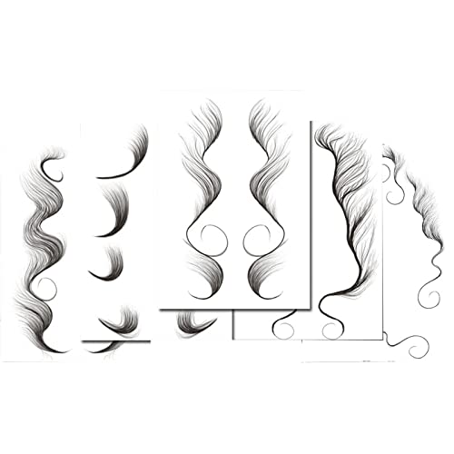 Hair Edge Tattoo Stickers - Waterproof Hairline Stickers (5 Sheets)