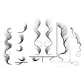 Hair Edge Tattoo Stickers - Waterproof Hairline Stickers (5 Sheets)