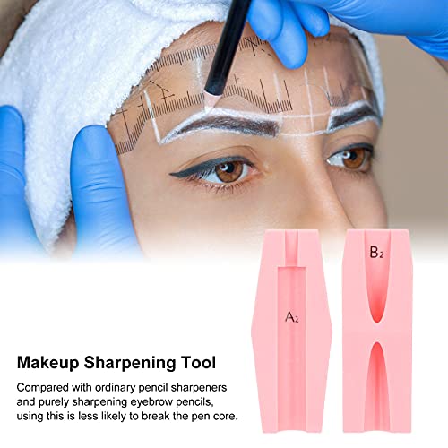 4-in-1 Duckbill Eyebrow Pencil Sharpener Tool for Flat Pointed Tip