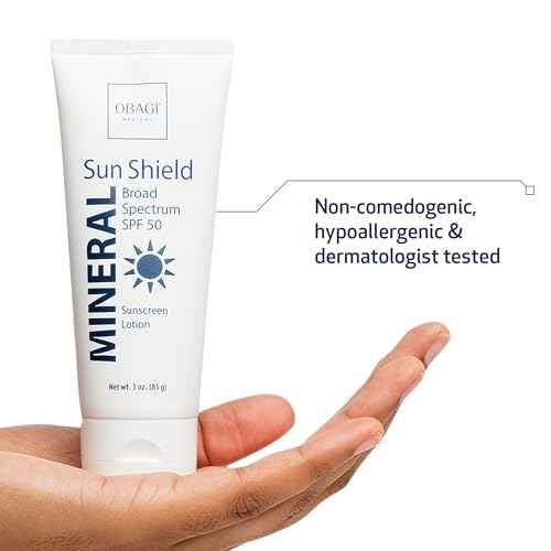Obagi Sun Shield Hypoallergenic Mineral Sunscreen ? Broad Spectrum SPF 50 Protection from the Sun ? Sheer, Quick-Absorbing Formula ? 3 oz