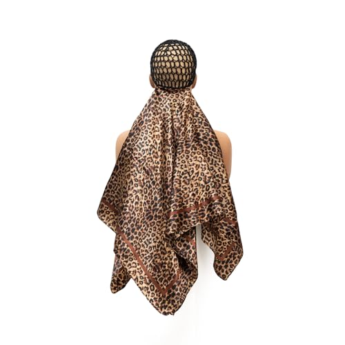 ROSEBONY Wrap Cap Hair Net with Scarf for Heatless Hair Care