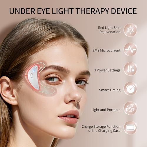 Red Light Eye Pods with Magnetic Design & Rechargeable Case