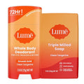 Lume Whole Body Deodorant & Soap Bundle - Clean Tangerine