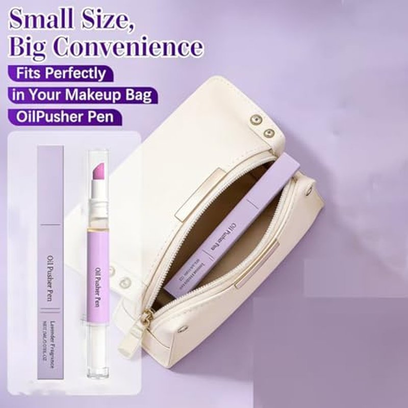 2-in-1 Cuticle Oil Pusher Pen with Lavender Moisturizer