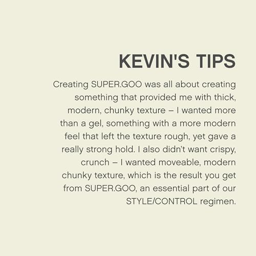 KEVIN.MURPHY SUPER.GOO - Sculpting Rubbery Gel - For All Hair Types - Curl Enhancer - Natural Finish & Firm Hold Hair Gel - Water Soluble - Paraben Free - 100 g / 3.5oz