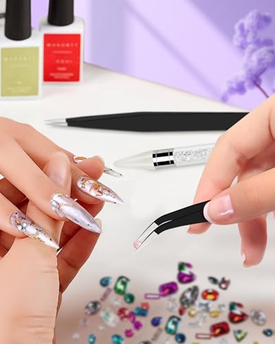 Rhinestone Picker Tool Set with Wax Applicator & Tweezers