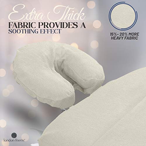 Premium Cotton Flannel Massage Table Face Cradle Covers (Pack of 4)