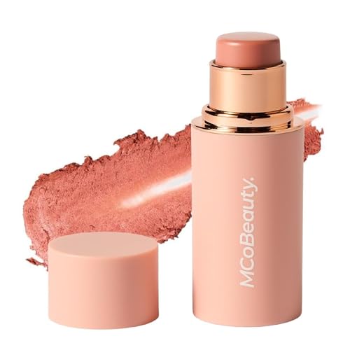 MCoBeauty Baby Face Cream Blush Stick - Nude Peach Tint for Cheeks & Lips