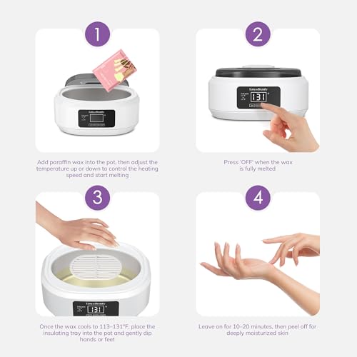 EASYINBEAUTY Paraffin Wax Machine for Hands and Feet - 3000ml
