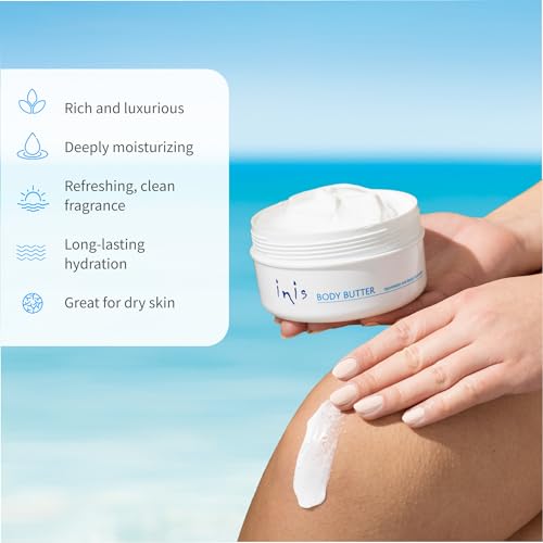 Inis the Energy of the Sea Rejuvenating Body Butter - Scented Body Cream for Women and Men - Seaweed Enriched Shea Butter Moisturizer (10.1 fl oz)