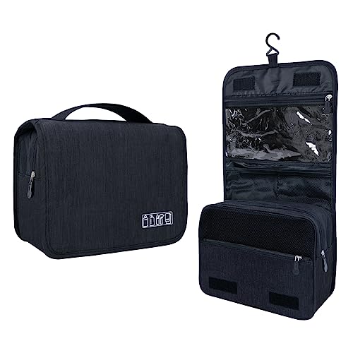 Large Capacity Toiletry Bag with Hanging Hook - Waterproof Travel Organizer